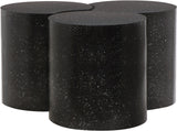 Dimple Contemporary Coffee Table - Stylish Iron Construction with Black Terrazo Design for Modern Homes