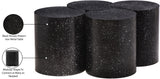Dimple Contemporary Coffee Table - Stylish Iron Construction with Black Terrazo Design for Modern Homes