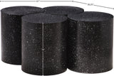 Dimple Contemporary Coffee Table - Stylish Iron Construction with Black Terrazo Design for Modern Homes