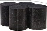 Dimple Contemporary Coffee Table - Stylish Iron Construction with Black Terrazo Design for Modern Homes