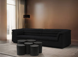 Dimple Contemporary Coffee Table - Stylish Iron Construction with Black Terrazo Design for Modern Homes