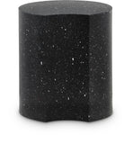 Dimple Black End Table - Contemporary Iron Design with Stylish Terrazo Pattern for Modern Spaces