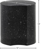 Dimple Black End Table - Contemporary Iron Design with Stylish Terrazo Pattern for Modern Spaces