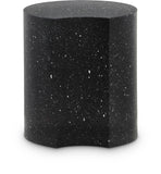 Dimple Black End Table - Contemporary Iron Design with Stylish Terrazo Pattern for Modern Spaces