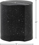 Dimple Black End Table - Contemporary Iron Design with Stylish Terrazo Pattern for Modern Spaces