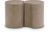 Dimple End Table - Contemporary Brushed Iron Design Perfect for Modern Living Spaces and Decor