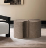 Dimple End Table - Contemporary Brushed Iron Design Perfect for Modern Living Spaces and Decor