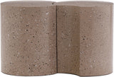 Dimple End Table - Contemporary Brushed Iron Design Perfect for Modern Living Spaces and Decor
