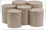 Dimple Contemporary Coffee Table - Modular Iron Design for Stylish Living Room Elegance and Versatility