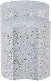 Dimple End Table - Contemporary Brushed Iron Design for Modern Spaces, Versatile & Stylish Accent Piece