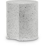 Dimple Contemporary End Table - Stylish Brushed Iron Design for Modern Living Spaces and Décor