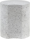 Dimple Contemporary End Table - Stylish Brushed Iron Design for Modern Living Spaces and Décor