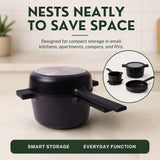 Ceramic Nonstick 5-Piece Stackable Set