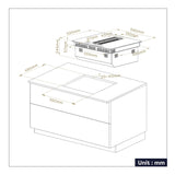 Ciarra ONE Induction Extractor Hob Compact 590mm with Built-in Plasma⁺ System CBBEH594BBFF-OW