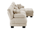 CLOUDIES 134" 3 Seater Sofa with 1 Ottoman