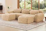 MELLOW 114" 3-Seater Sofa with 2 Ottomans