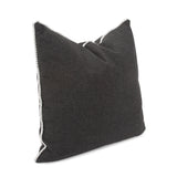 20 x 20 Outdoor Pillow with Dec Cord- Seascape Charcoal- Poly Insert