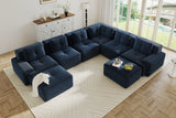 CORDELIA 151" 6-Seater Sofa with 2 Ottomans