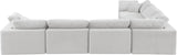 Comfy - 6 Piece Velvet Modular Corner Sectional