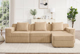 MARTHA 117" 3-Seater Sofa with 1 Ottoman