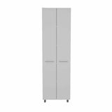 Baleare Pantry Cabinet, Five Interior Shelves, Four Legs