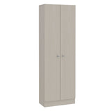 Tuhome Lambardi Tall Multistorage Cabinet with Double Door Design, Five Deep Interior Shelves, Freestanding Vertical Storage Solution for Kitchens, Laundry Rooms, Bedrooms or Utility Areas to Maximize Home Organization