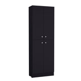Lynch 71-Inch High Kitchen Pantry Storage Cabinet with Four Doors, Five Adjustable Shelves, Freestanding Cupboard for Dining Room, Living Room, Laundry or Multifunctional Home Organization and Space-Saving Storage Solutions