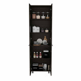 Baleare Pantry Cabinet, Five Interior Shelves, Four Legs