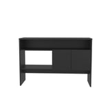 TUHOME Bellagio 48.7-Inch Wide Two-Tier Narrow Console Table with Double-Door Cabinet, Modern Entryway and Living Room Storage Table for Décor, Organization and Everyday Essentials, Space-Saving Functional Furniture