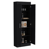 TUHOME Nepal Pantry Cabinet with Two-Door Vertical Storage, Five Spacious Interior Shelves, Easy-Access Handles, Space-Efficient Design for Organizing Groceries, Kitchenware and Everyday Essentials in Modern Kitchens
