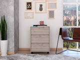 Tuhome Artemisa 3 Drawer Filing Cabinet with Four Casters, Superior Top, Mobile or Stationary Storage Solution for Office