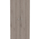 Tuhome Lambardi Tall Multistorage Cabinet with Double Door Design, Five Deep Interior Shelves, Freestanding Vertical Storage Solution for Kitchens, Laundry Rooms, Bedrooms or Utility Areas to Maximize Home Organization