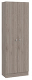 Tuhome Lambardi Tall Multistorage Cabinet with Double Door Design, Five Deep Interior Shelves, Freestanding Vertical Storage Solution for Kitchens, Laundry Rooms, Bedrooms or Utility Areas to Maximize Home Organization