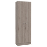 Tuhome Lambardi Tall Multistorage Cabinet with Double Door Design, Five Deep Interior Shelves, Freestanding Vertical Storage Solution for Kitchens, Laundry Rooms, Bedrooms or Utility Areas to Maximize Home Organization