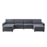 Aeris 138" Modern Curved Sectional Couch & Sofa With Curved Aesthetic