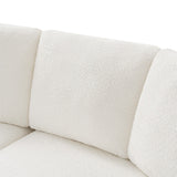 Aeris 138" Modern Curved Sectional Couch & Sofa With Curved Aesthetic