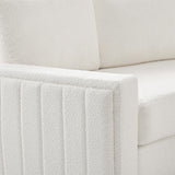 Aeris 138" Modern Curved Sectional Couch & Sofa With Curved Aesthetic