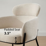 Aila Modern Upholstered Dining Chair (Set of 2)