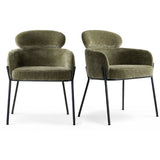 Aila Modern Upholstered Dining Chair (Set of 2)