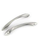 DESIGN2554 Brushed Gold Cabinet Pulls – Modern Luxe, Twisted Bar & Arched Bow for Modern Kitchen