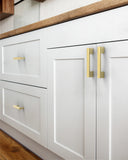DESIGN4497 Timeless Modern Cabinet Pulls – Brushed Gold, Easy to Install, Durable