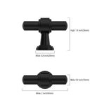 DESIGN2249 Matte Black Cabinet Knobs – Sleek, Durable, Ergonomic grip Knobs for Kitchens & Furniture