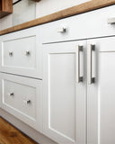 DESIGN2891 Brushed Gold Rectangular Cabinet Handles - Heavy-Duty Modern Kitchen Hardware | 5" Pulls