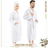 American Soft Linen, 100% Cotton Robes for Women and Men, Soft Lightweight Unisex Couple Turkish Bathrobes