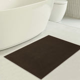 American Soft Linen 100% Cotton Bath Mat Rugs, 17x24 inches with Silicone Backing, Soft Absorbent Grip-Enhanced Bath Mats for Bathroom