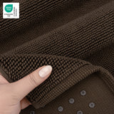 American Soft Linen 100% Cotton Bath Mat Rugs, 17x24 inches with Silicone Backing, Soft Absorbent Grip-Enhanced Bath Mats for Bathroom