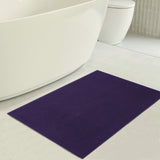American Soft Linen 100% Cotton Bath Mat Rugs, 17x24 inches with Silicone Backing, Soft Absorbent Grip-Enhanced Bath Mats for Bathroom