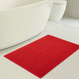 American Soft Linen 100% Cotton Bath Mat Rugs, 17x24 inches with Silicone Backing, Soft Absorbent Grip-Enhanced Bath Mats for Bathroom - 50 Set Case Pack