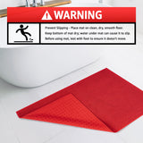 American Soft Linen 100% Cotton Bath Mat Rugs, 17x24 inches with Silicone Backing, Soft Absorbent Grip-Enhanced Bath Mats for Bathroom - 50 Set Case Pack