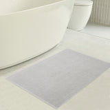 American Soft Linen 100% Cotton Bath Mat Rugs, 20x34 inches with Silicone Backing, Soft Absorbent Grip-Enhanced Bath Mats for Bathroom